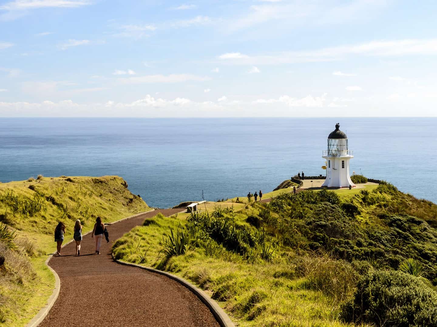 Cape Reinga with Lighthouse and walkway